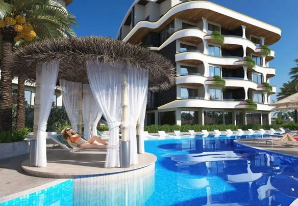 Piso 1 habitación 55 m² en Alanya