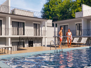 იყიდება 3 სართულიანი ძვირადღირებული თაუნჰაუსი ბათუმში — უძრავი ქონების ყიდვა და მფლო ბელებისგან GEOLN.COM. ფოტო 7