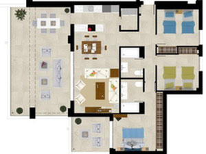 公寓 3 卧室 123 m² 在 La Cala Golf, 西班牙 — 来自开发商和业主的房地产搜索引擎 GEOLN.COM. 照片 24