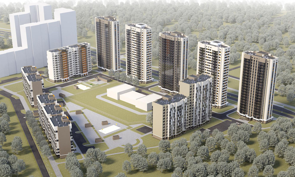 房地产在 Residential complex on Tenistaya — look at the real estate search engine GEOLN.COM. 照片 1