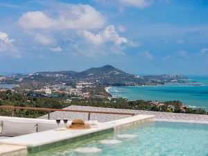 პრემიუმ 4 საძინებელი აუზის ვილა ოკეანისა და მთების ხედებით — უძრავი ქონების ყიდვა და მფლო ბელებისგან GEOLN.COM. ფოტო 4