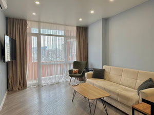 Modern three-room apartment near Old Batumi, with a functional layout and beautiful views of the city. — Find off-plan property or real estate resale directly from developers and owners GEOLN.COM. Photo 9