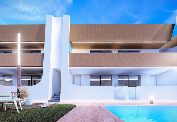 Bungalow 2 sypialnie 63 m² w Lo Pagan, Hiszpania