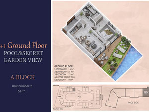 2 卧室公寓 37 平方米，位于土耳其阿拉尼亚 — 来自开发商和业主的房地产搜索引擎 GEOLN.COM. 照片 22