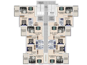 公寓 1 卧室 93 平方米，位于土耳其阿拉尼亚 — 来自开发商和业主的房地产搜索引擎 GEOLN.COM. 照片 24