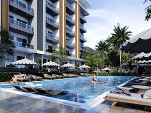 公寓 1 卧室 52 平方米，位于土耳其阿拉尼亚 — 来自开发商和业主的房地产搜索引擎 GEOLN.COM. 照片 5