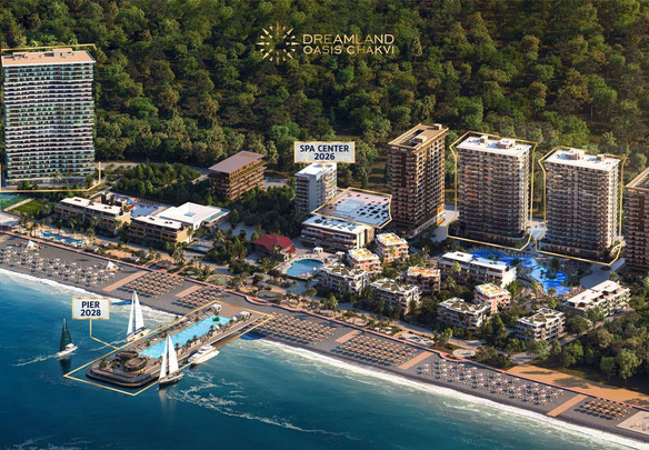 Квартира з окремою спальнею та терасою в преміальному «Dreamland Oasis» з видом на море!