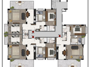 公寓 2 卧室 110 平方米，位于土耳其阿拉尼亚 — 来自开发商和业主的房地产搜索引擎 GEOLN.COM. 照片 6