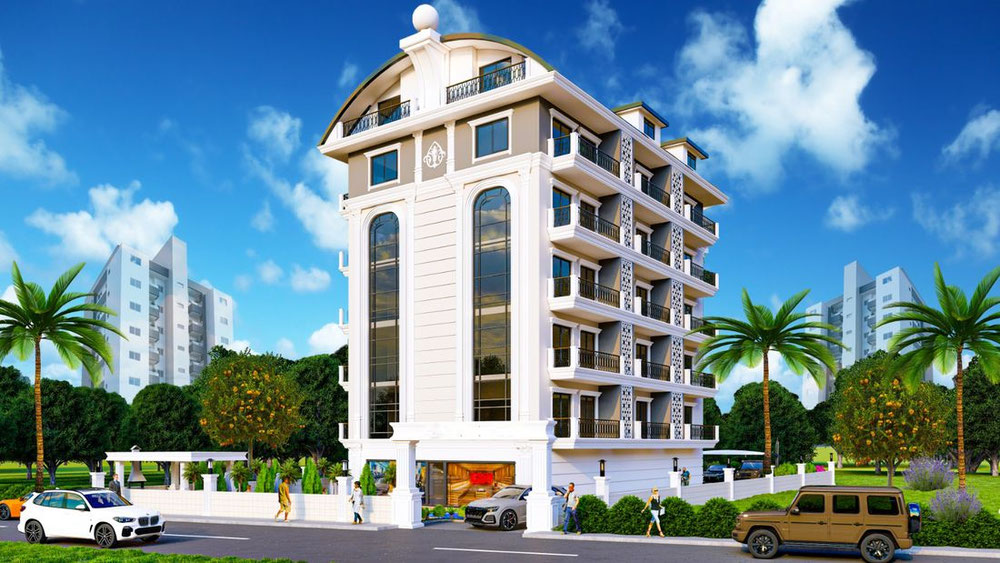 公寓 1 卧室 57 平方米，位于土耳其阿拉尼亚 — 来自开发商和业主的房地产搜索引擎 GEOLN.COM. 照片 1