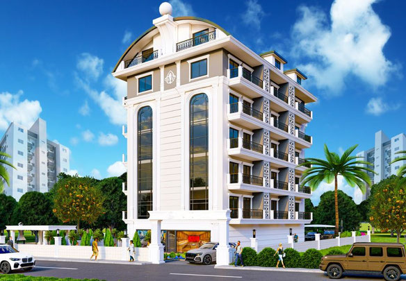 Апартаменти 1 спальня 57 м² в Аланії, Туреччина