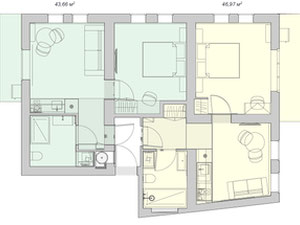 阿拉尼亚旅游中心的 2 间公寓 1 + 1 — 来自开发商和业主的房地产搜索引擎 GEOLN.COM. 照片 13