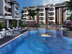 2 卧室公寓 93 平方米，位于土耳其阿拉尼亚 — 来自开发商和业主的房地产搜索引擎 GEOLN.COM. 照片 9