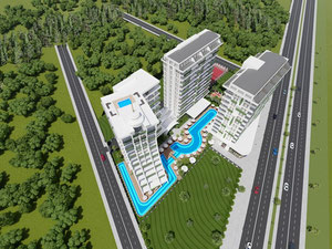 公寓 55 平方米，位于土耳其阿拉尼亚 — 来自开发商和业主的房地产搜索引擎 GEOLN.COM. 照片 33