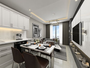 公寓 1 卧室 54 平方米，位于土耳其阿拉尼亚 — 来自开发商和业主的房地产搜索引擎 GEOLN.COM. 照片 6