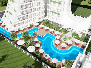 公寓 55 平方米，位于土耳其阿拉尼亚 — 来自开发商和业主的房地产搜索引擎 GEOLN.COM. 照片 31