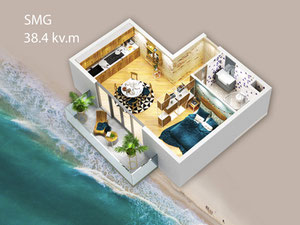 Real estate in SMG PALACE — look at the real estate search engine GEOLN.COM. Photo 16