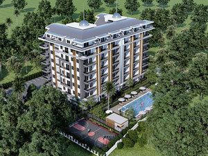 公寓 1 卧室 52 平方米，位于土耳其阿拉尼亚 — 来自开发商和业主的房地产搜索引擎 GEOLN.COM. 照片 6