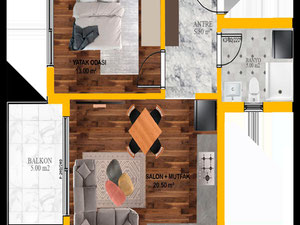 Apartment 1 bedroom 50 m² in Alanya, Turkey — Find off-plan property or real estate resale directly from developers and owners GEOLN.COM. Photo 24