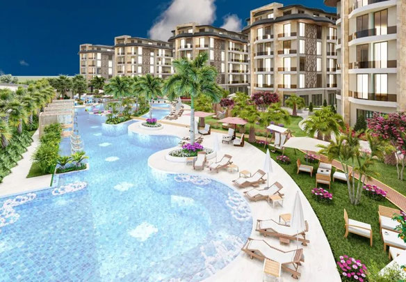 Piso 1 habitación 51 m² en Alanya