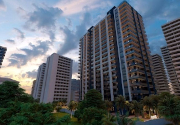 Biała ramka w zespole mieszkalnym „Rezydencja Królewska”