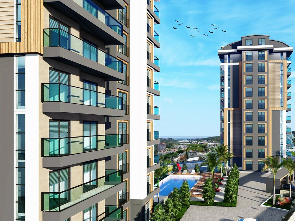 公寓 2 卧室 71 平方米，位于土耳其阿拉尼亚 — 来自开发商和业主的房地产搜索引擎 GEOLN.COM. 照片 1