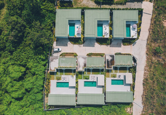 由6栋高档别墅组成的综合体