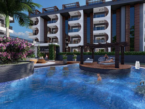 2 卧室公寓 93 平方米，位于土耳其阿拉尼亚 — 来自开发商和业主的房地产搜索引擎 GEOLN.COM. 照片 12