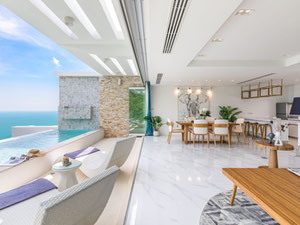 双层泳池别墅 3 卧室，带家具和海景 — 来自开发商和业主的房地产搜索引擎 GEOLN.COM. 照片 26