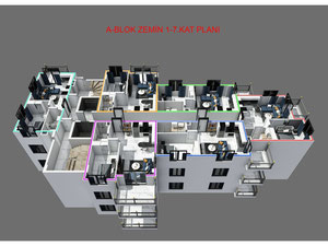 公寓 1 卧室 50 平方米，位于土耳其阿拉尼亚 — 来自开发商和业主的房地产搜索引擎 GEOLN.COM. 照片 118