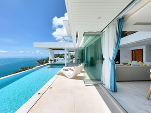 მოდერნული 4 საძინებელი აუზის ვილა პანორამული ოკეანის ხედით ჩავენგში — უძრავი ქონების ყიდვა და მფლო ბელებისგან GEOLN.COM. ფოტო 17