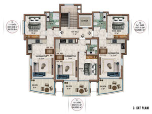 公寓 1 卧室 175 平方米，位于土耳其阿拉尼亚 — 来自开发商和业主的房地产搜索引擎 GEOLN.COM. 照片 26