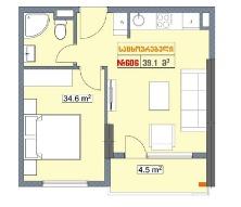 1-комнатная Квартира. Батуми — Поисковик недвижимости от застройщиков и собственников GEOLN.COM. Фото 3