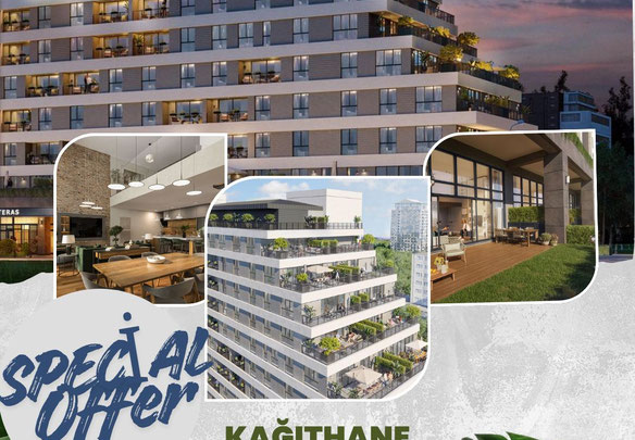 Apartamento en venta frente al axix avm cerca del metro de Kağıthane