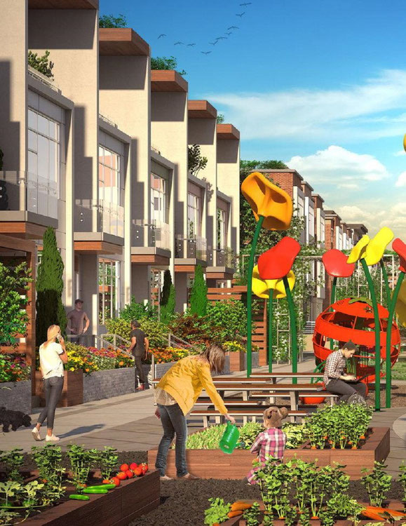 უძრავი კონება Blatchford Townhomes — გადახედეთ უძრავი ქონების საძიებო სისტემას GEOLN.COM. ფოტო 1