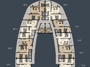 Апартаменти 1 спальня 54 м² в Аланії, Туреччина — Пошуковик нерухомості від забудовників і власників GEOLN.COM. Фото 12