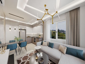 公寓 1 卧室 40 平方米，位于土耳其阿拉尼亚 — 来自开发商和业主的房地产搜索引擎 GEOLN.COM. 照片 38