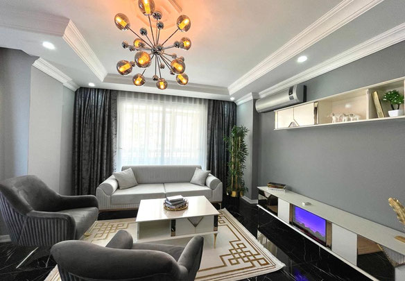 Na sprzedaż piękne trzypokojowe mieszkanie w centrum Alanyi