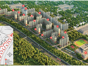 房地产在 Mkrn Vostochnyy - 2, 3 v Zvenigorode — look at the real estate search engine GEOLN.COM. 照片 5