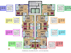 公寓 1 卧室 51 平方米，位于土耳其阿拉尼亚 — 来自开发商和业主的房地产搜索引擎 GEOLN.COM. 照片 20