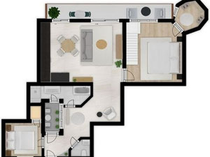 匈牙利。布达佩斯。市中心豪华110平方米的复式公寓。 — 来自开发商和业主的房地产搜索引擎 GEOLN.COM. 照片 14