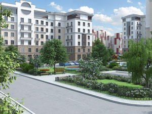 房地产在 Novyye Vatutinki — Kvartal Tsentralnyy — look at the real estate search engine GEOLN.COM. 照片 2