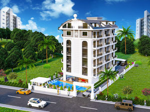 公寓 1 卧室 57 平方米，位于土耳其阿拉尼亚 — 来自开发商和业主的房地产搜索引擎 GEOLN.COM. 照片 2