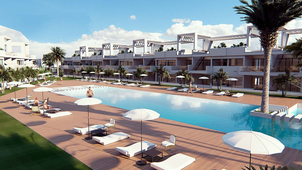 بنغل 2 غرف نوم 74 متر مربع في Finestrat ، إسبانيا — ابحث عن عقار قيد الإنشاء أو عقار معاد بيعه مباشرة من المطورين والملاك GEOLN.COM. صورة فوتوغرافية 1