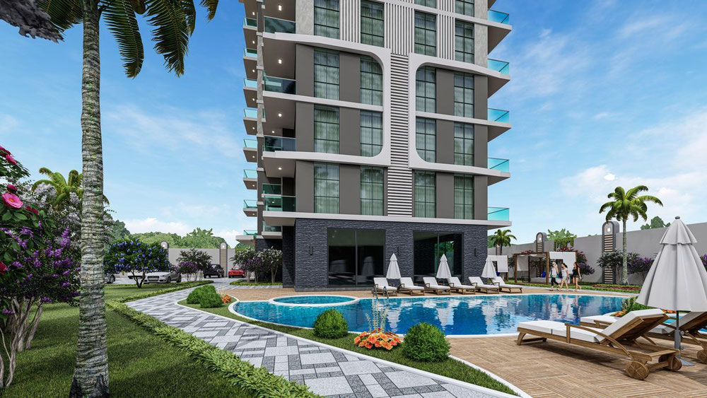 公寓 1 卧室 93 平方米，位于土耳其阿拉尼亚 — 来自开发商和业主的房地产搜索引擎 GEOLN.COM. 照片 1