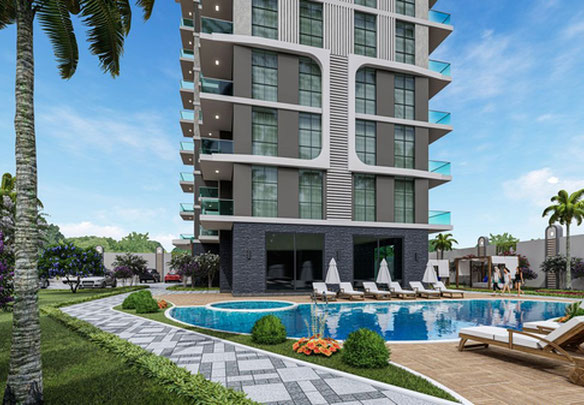 Апартаменти 1 спальня 93 м² в Аланії, Туреччина