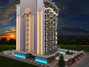 Daire 1 yatak odalı 55 m² Alanya, Türkiye — Sahiplerden yada inşaatcilardan mülkiyet arama GEOLN.COM. Fotoğraf 5