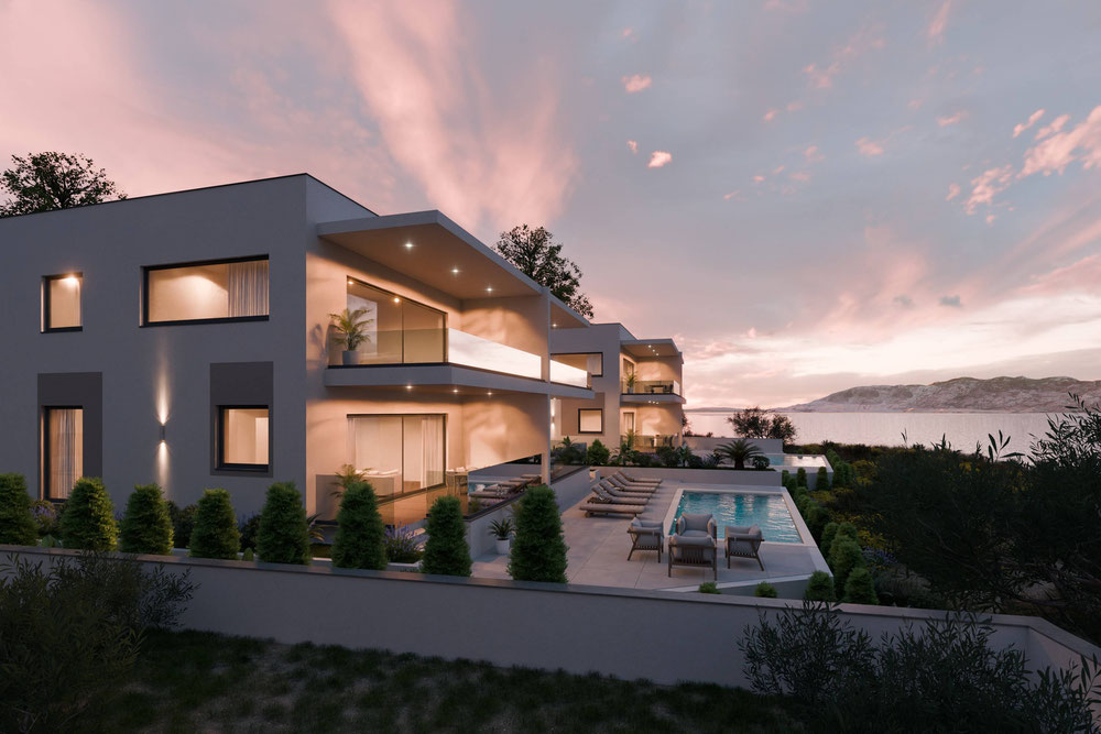 Нерухомість в Роскошные апартаменты в Хорватии — дивіться на пошуковику нерухомості GEOLN.COM. Фото 1