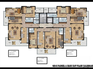 公寓 2 卧室 70 平方米，位于土耳其阿拉尼亚 — 来自开发商和业主的房地产搜索引擎 GEOLN.COM. 照片 4