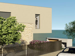 აშენებადი ვილა პირველ ხაზში ზღვის — უძრავი ქონების ყიდვა და მფლო ბელებისგან GEOLN.COM. ფოტო 6