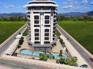 Daire 1 yatak odalı 55 m² Alanya, Türkiye — Sahiplerden yada inşaatcilardan mülkiyet arama GEOLN.COM. Fotoğraf 3